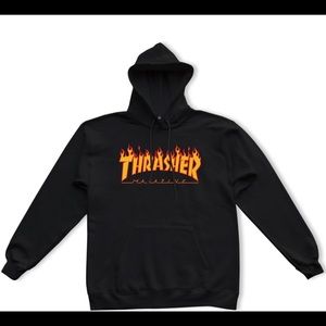 Thrasher Magazine Flame Logo Hood (Black)